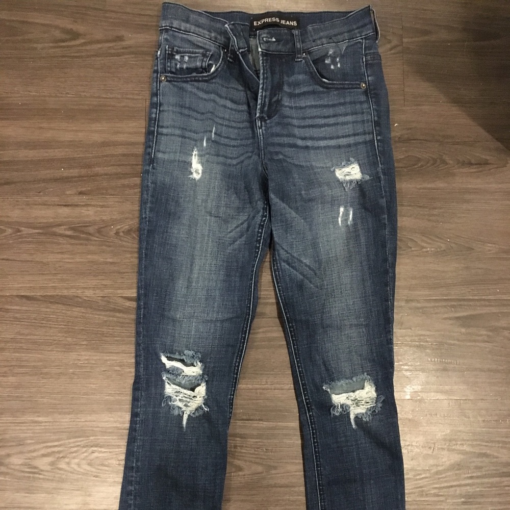 Express high rise jean leggings